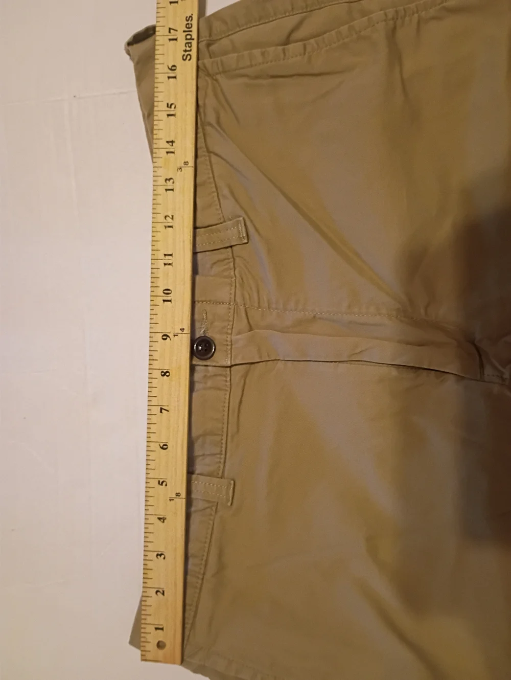 J. Crew Men's Tan Flat Front Chino Shorts‎ Sz 35